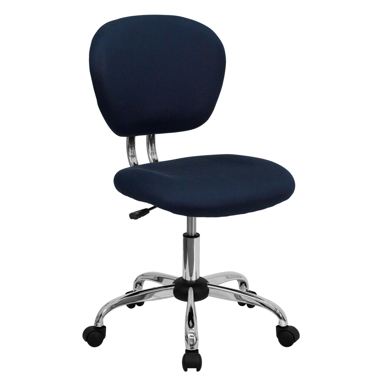 Emma and Oliver Mid-Back Mesh Padded Swivel Task Office Chair with Chrome Base